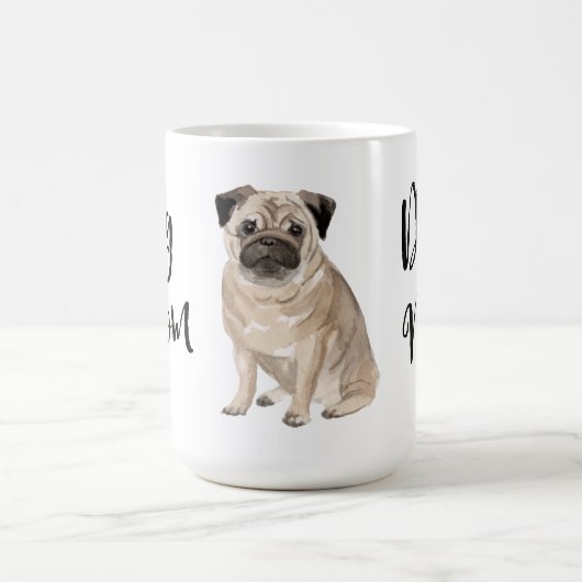 Mops Mama Kaffeetasse (Mittel)