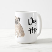 Mops Mama Kaffeetasse (VorderseiteRechts)