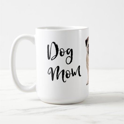 Mops Mama Kaffeetasse (Links)
