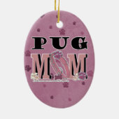 Mops MAMA Keramik Ornament (Hinten)