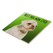 Mops Mama Keramik Tile Fliese (Seite)