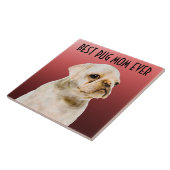 Mops Mama Keramik Tile Fliese (Seite)