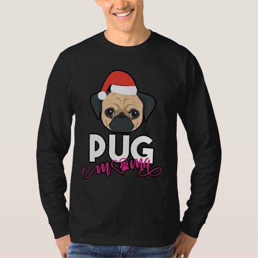 Mops Mama, Mops Mama, Mops Eigentümer Geschenk, Wu T-Shirt (Vorderseite)