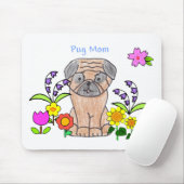 Mops-Mama Mousepad (Mit Mouse)