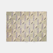 Mops Mama Muster Erdgeschoss Hintergrund Fleecedecke (Vorderseite (Horizontal))