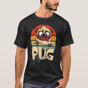Mops Mama Niedlich Hunde Mama Girls Women Presente T-Shirt