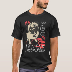 Mops Mama - Niedlicher Hundelover Grafik T-Shirt