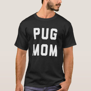Mops-Mama Retro-Design T-Shirt