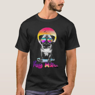 Mops Mama Sonnenbrille Muttertag Sonniger Mops Mut T-Shirt