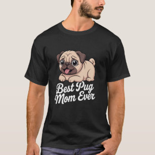 Mops-Mama Süßer Hund Langarmshirt T-Shirt