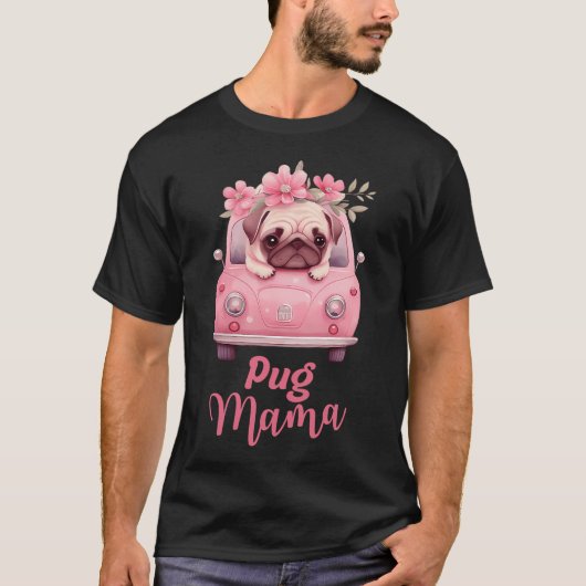 Mops-Mama T-Shirt (Vorderseite)