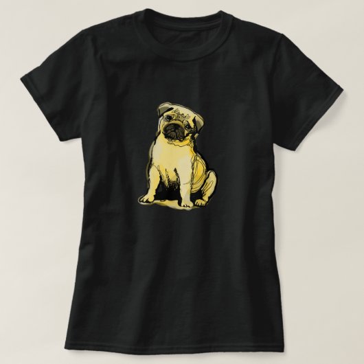 Mops Mama T - Shirt (Design vorne)