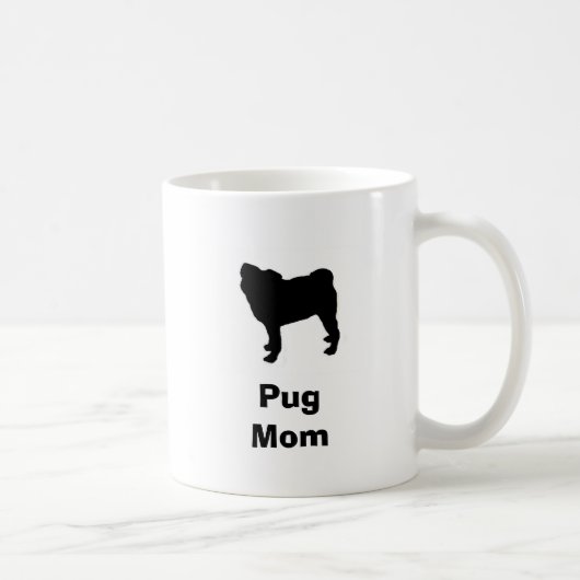"Mops-Mama-" Tasse (Rechts)
