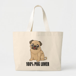 Mops-Mama Welpen Hund Papa Welpen Hunde Liebhaber Jumbo Stoffbeutel