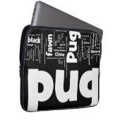 Mops mashup.png laptopschutzhülle (Vorne Rechts)