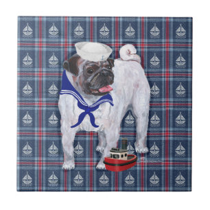 Mops-Matrose Fliese