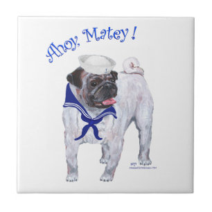 Mops-Matrose Fliese