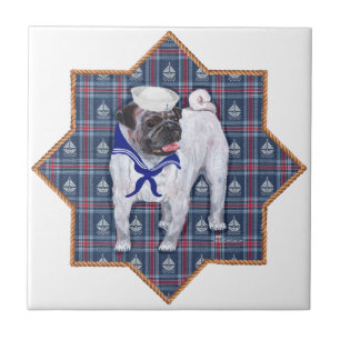 Mops-Matrose Fliese