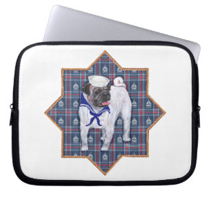 Mops-Matrose Laptopschutzhülle