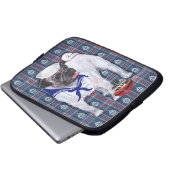 Mops-Matrose Laptopschutzhülle (Vorne Knopf)