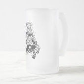 Mops Mattglas Bierglas (VorderseiteRechts)