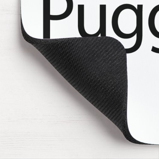 Mops-Mausunterlage - erhalten Sie glücklich Mousepad (Ecke)