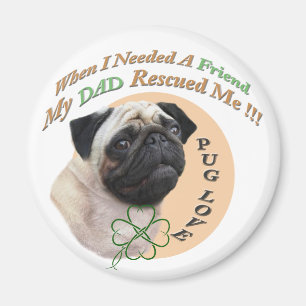 Mops mein Vater rettete mich Magnet