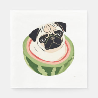Mops Melon Classic T - Shirt Serviette