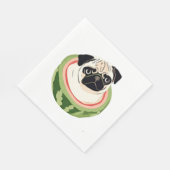 Mops Melon Classic T - Shirt Serviette (Ecke)