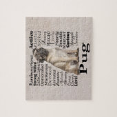 Mops-Merkmal-Puzzlespiel Puzzle (Vertikal)