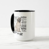 Mops-Merkmal-Tasse Tasse (Vorderseite Links)