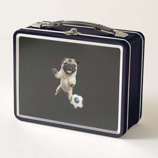 Mops metall brotdose (Vorderseite)