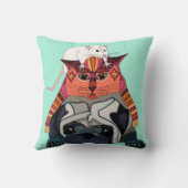 Mops-Minze Kissen (Rückseite)