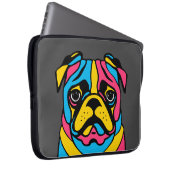 Mops mit 3 Tönen Laptopschutzhülle (Vorne Rechts)