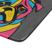 Mops mit 3 Tönen Schneidebrett (Ecke)