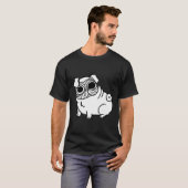 Mops-mit Augen klassischer T - Shirt 463 (Vorne ganz)