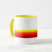 Mops mit der Streifen-Tasse Tasse (Vorderseite Links)