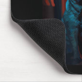 Mops mit Eiskaffee Mousepad (Ecke)