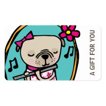 Mops mit Fluggeschenkkarte, Zertifikat, D10-052115