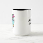 Mops mit Flute, ohne Musikleben wäre flach Tasse (Zentrum)