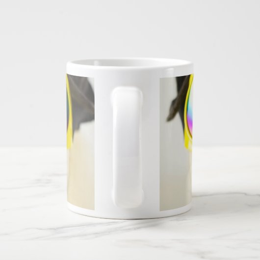 Mops mit Goggles Jumbo-Tasse (Rückseite)