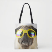 Mops mit Goggles Tasche (Vorderseite)
