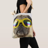 Mops mit Goggles Tasche (Von Nahem)