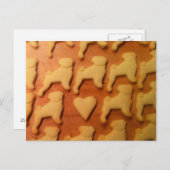 Mops mit Herz. Mops mit Herz Postkarte (Vorne/Hinten)