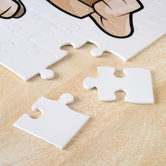 Mops mit Kaffee zum Mitnehmen Puzzle (Seite)