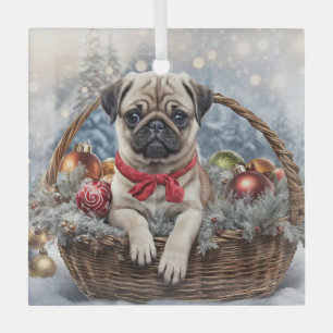 Mops mit Ornamenten Niedlich Ornament Aus Glas