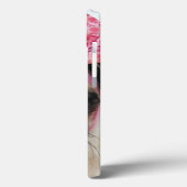Mops mit rosa Bow Case-Mate iPhone Hülle (Rückseite / Links)