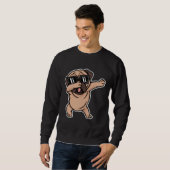 Mops mit Sonnenbrille bestechen Essenzieller T - S Sweatshirt (Vorne ganz)