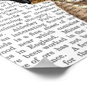 Mops mit Steampunk-Stilspitze Poster (Ecke)