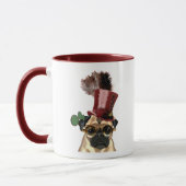 Mops mit Steampunk-Stilspitze Tasse (Links)